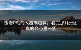 围着P站的人越来越多，看完那几张图真的会心里一紧