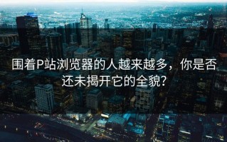围着P站浏览器的人越来越多，你是否还未揭开它的全貌？