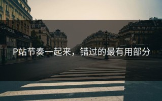 P站节奏一起来，错过的最有用部分