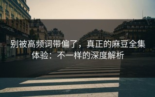 别被高频词带偏了，真正的麻豆全集体验：不一样的深度解析